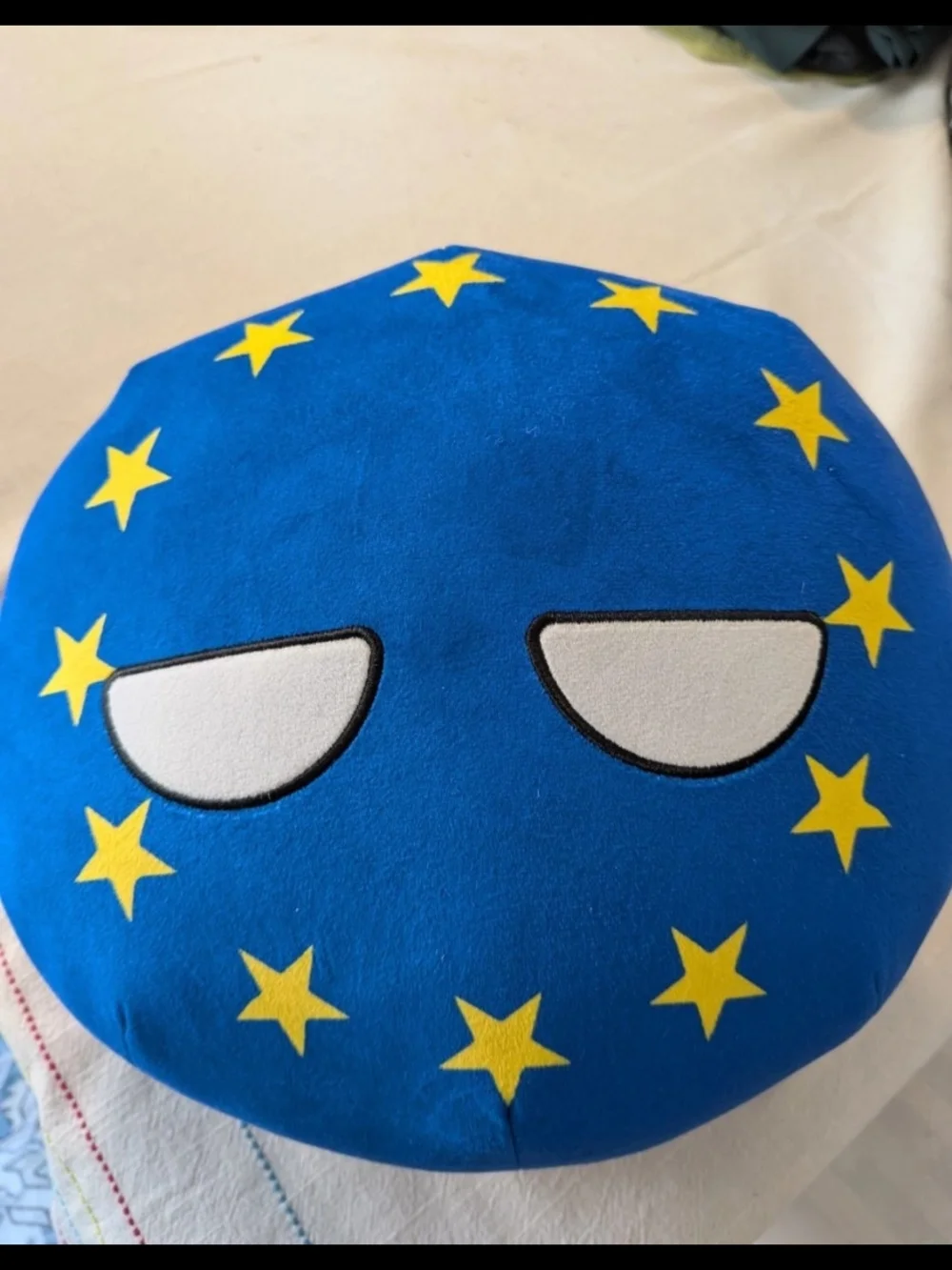 Drew Durnil Makeship European Union Blue Yellow EU Flag Plush 2024 NWT